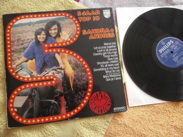 LP - Sandra en Andres - 5 Jaar Top 10., Ophalen of Verzenden, Zo goed als nieuw, 12 inch