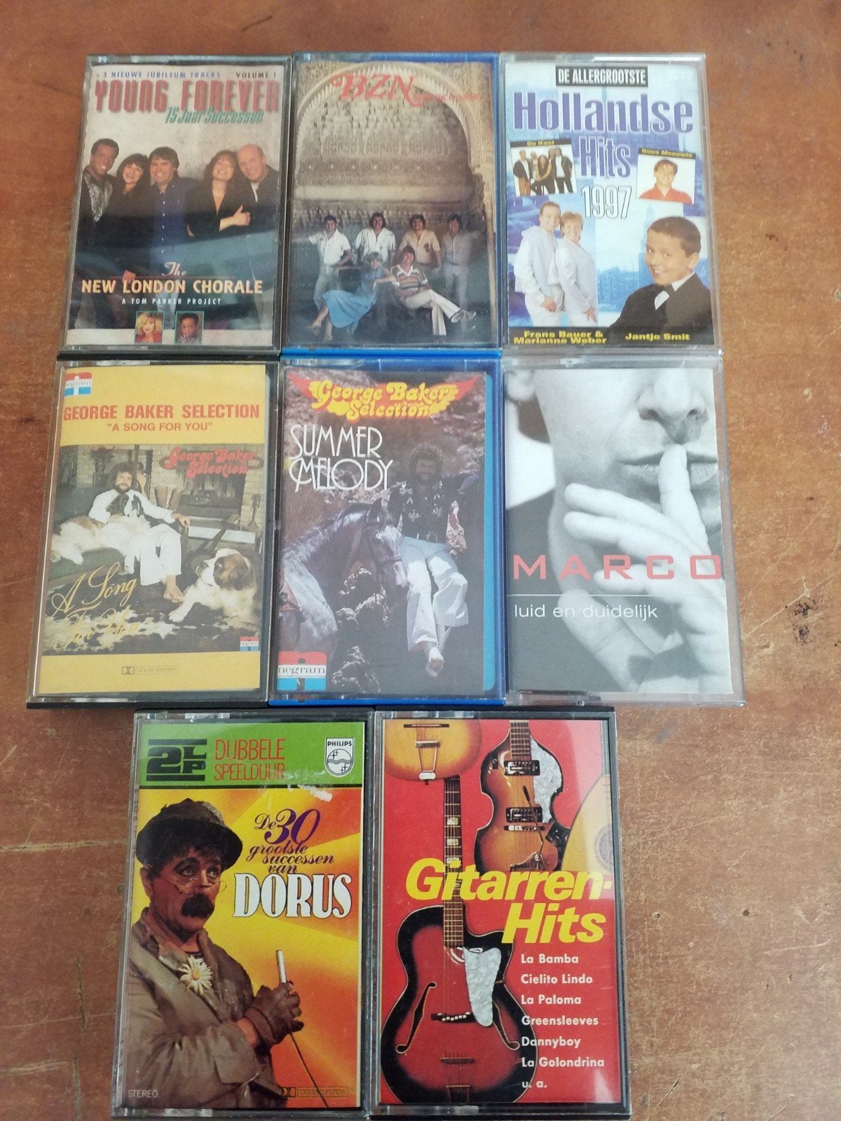 8 diverse cassettebandjes - Pop, Hollands, Instrumentaal, Cd's en Dvd's, Gebruikt, 2 t/m 25 bandjes, Ophalen of Verzenden, Voorbespeeld