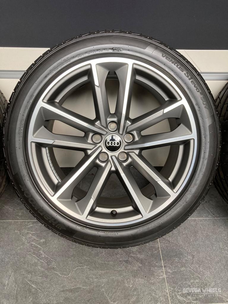 19” originele Audi Q3 F3 velgen + banden 5x112 83A601025B, Auto-onderdelen, Banden en Velgen, 19 inch, Gebruikt, -, -