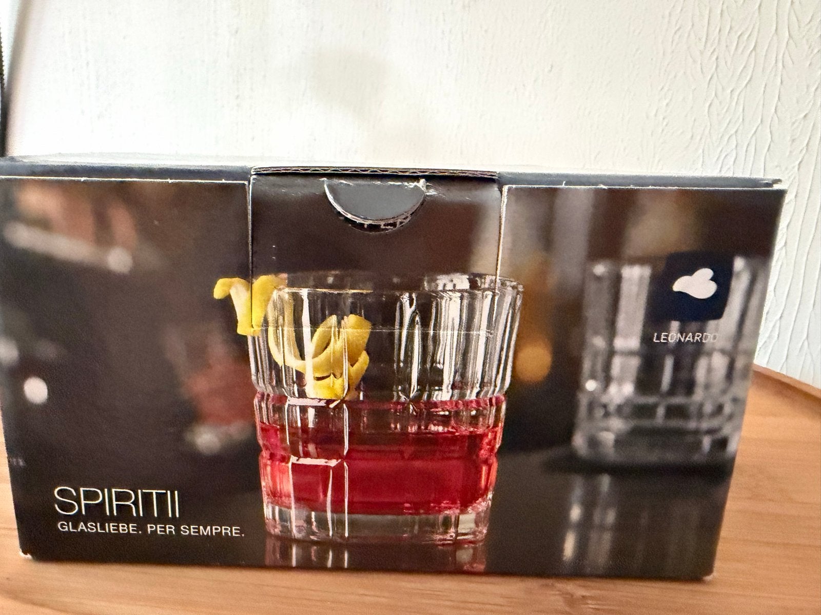 Leonardo Spiritii whiskey glazen nieuw in doos, Ophalen, Nieuw, Glas, Overige merken