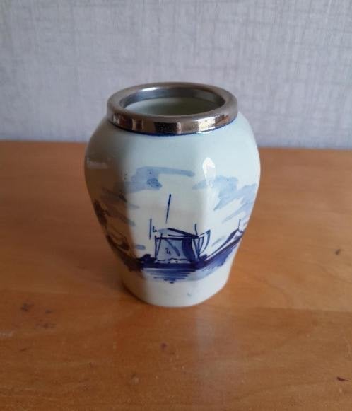 Lepeltjesvaasje Delftsblauw. Antiek. Vintage, brocante., Ophalen