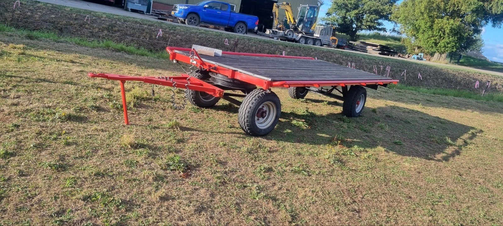 Hooiwagen platekar bakkenwagen, Ophalen, Transport