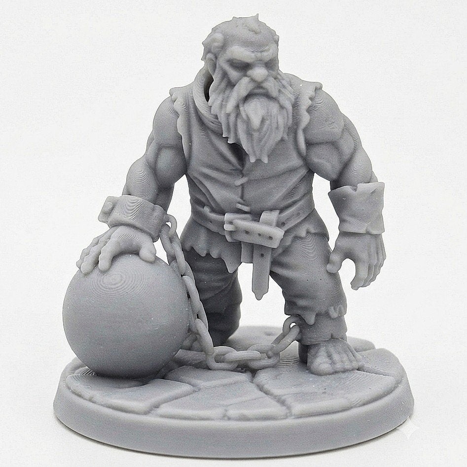 Dwarf prisoner Miniature D&D HQ dungeon's and dragons, Ophalen of Verzenden, Overige soorten