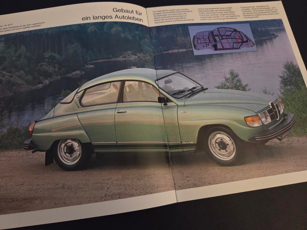 Brochure Saab 96 1979, Boeken, Ophalen of Verzenden, Zo goed als nieuw, Overige merken