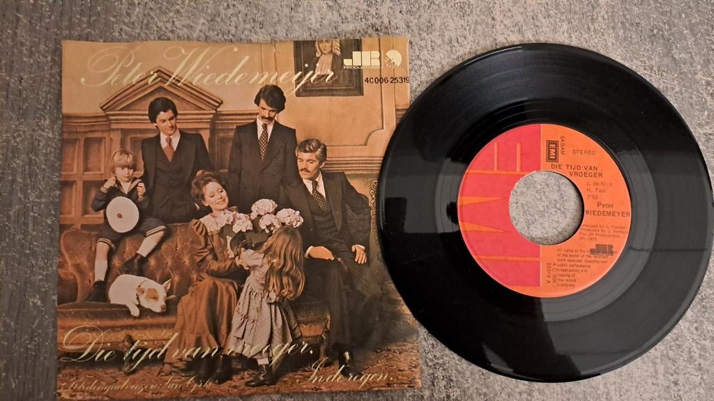 Peter wiedemeijer  - die tijd van vroeger, Gebruikt, 7 inch, Single, Ophalen of Verzenden