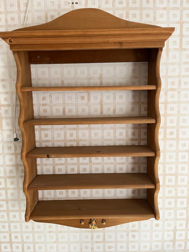 Mooi houten wandmeubel van Cherissed Teddie's, Huis en Inrichting, Ophalen, Met plank(en), 100 tot 150 cm, Zo goed als nieuw