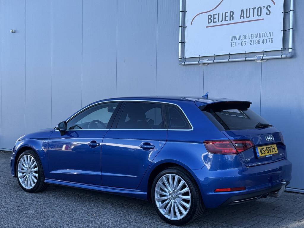 Audi A3 Sportback 1.4 e-tron PHEV Ambition Pro Line plus S-L, Gebruikt, 4 cilinders, Blauw, Leder en Stof