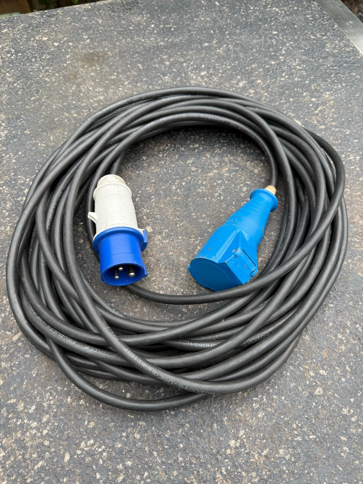 Caravan / CEE Verlengsnoer 17,5m - Koperen Kern 3x1,5mm², Ophalen, Gebruikt