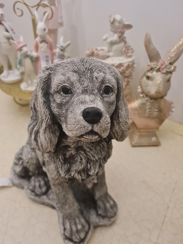 Betonnen tuinbeeld hond winterhard, Belle Vieille Brocante, Nieuw, Ophalen of Verzenden, Jolandamonsieurs@gmail.com