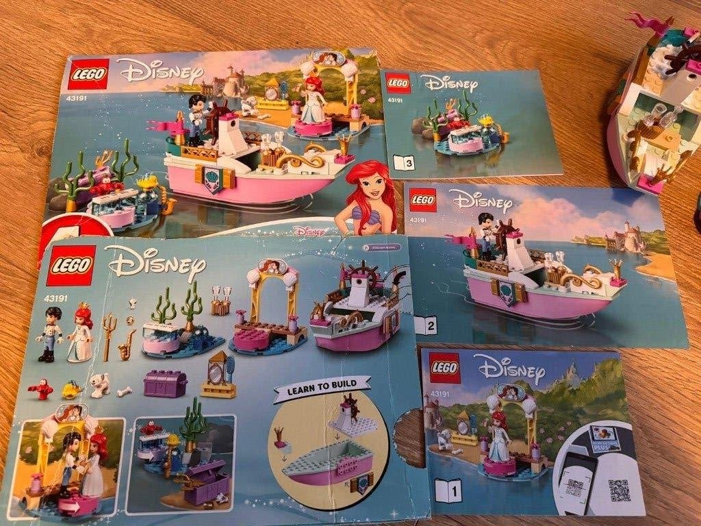 LEGO Disney 43191 – Ariëls feestboot, Kinderen en Baby's, Lego, Ophalen of Verzenden, Zo goed als nieuw, Compleet