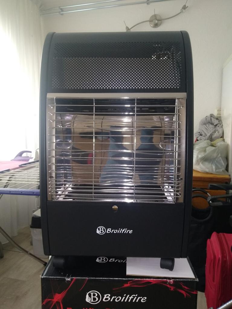 Broilfire bleu flame gaskachel met thermostaat 4000W, Ophalen, 30 tot 80 cm, Minder dan 60 cm, 800 watt of meer