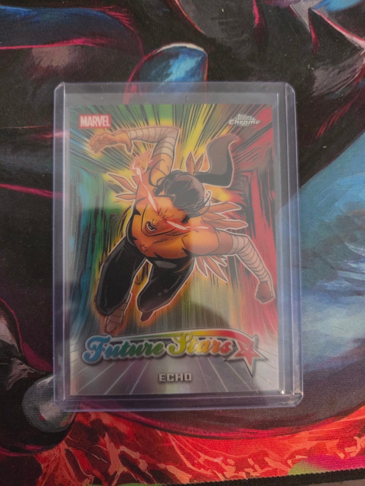 Topps Marvel Echo Future Stars Chrome Trading Card, Ophalen of Verzenden, Zo goed als nieuw, Losse kaart, Foil