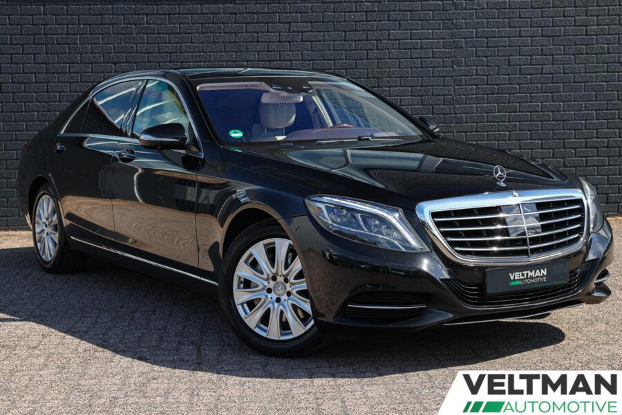 Mercedes-Benz S-Klasse S 350D 9G-TRONIC Lang 2016 Zwart, Auto's, Automaat, Achterwielaandrijving, Beige, 258 pk