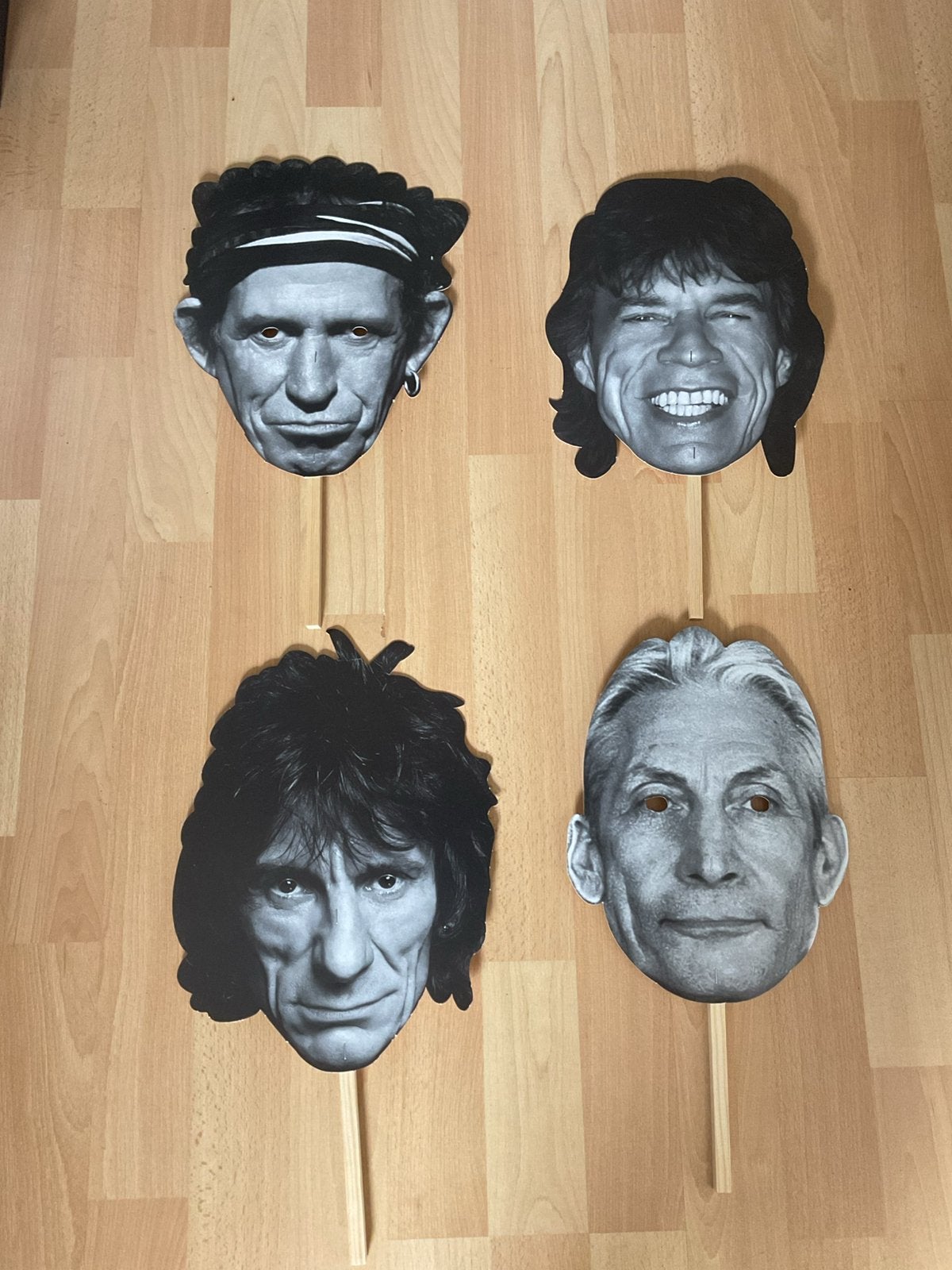 Rolling Stones Maskers - Set van 4, Ophalen of Verzenden, Nieuw