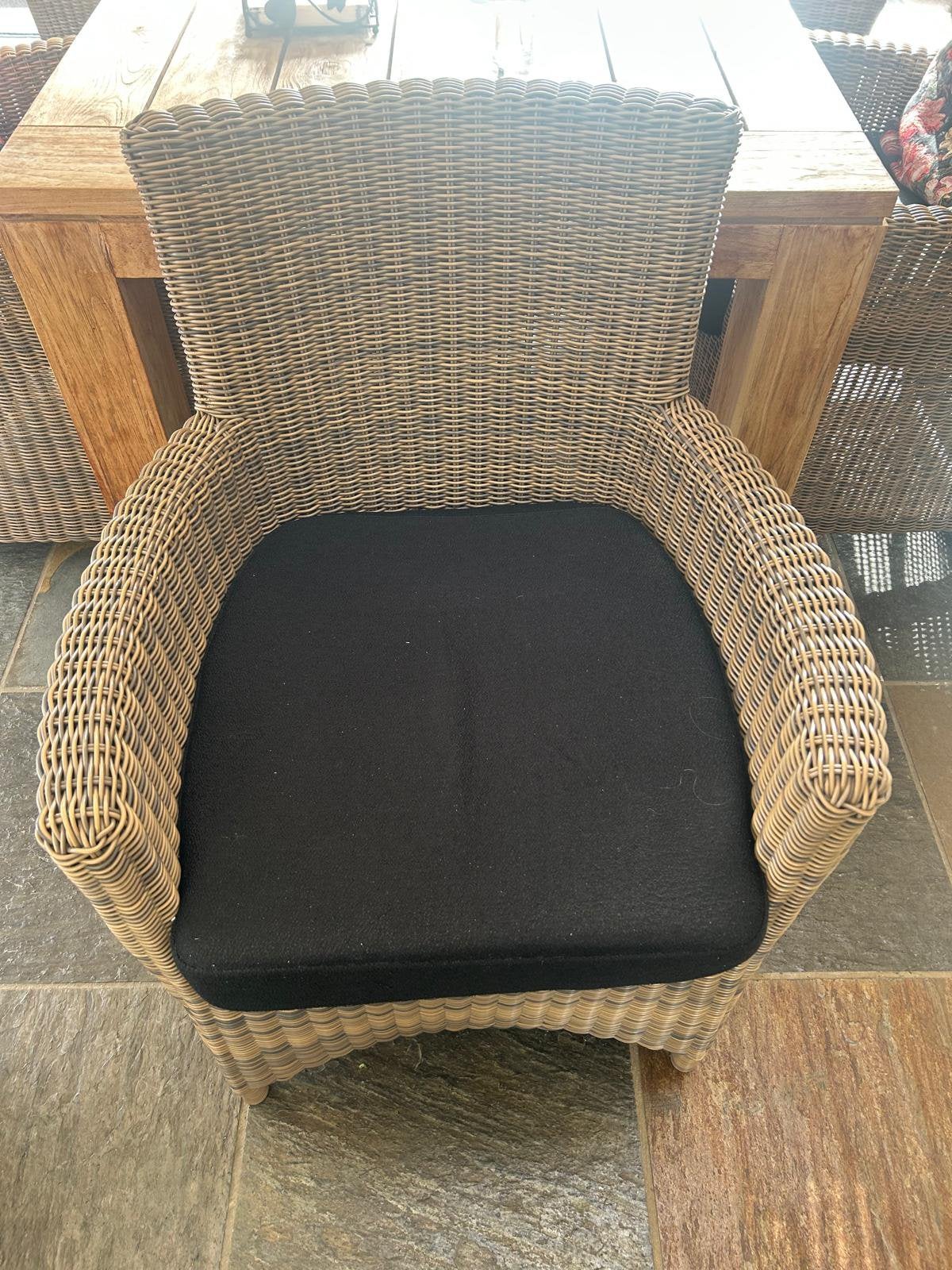 6 Borek Nova dining tuinstoelen, Ophalen, Gebruikt, Wicker
