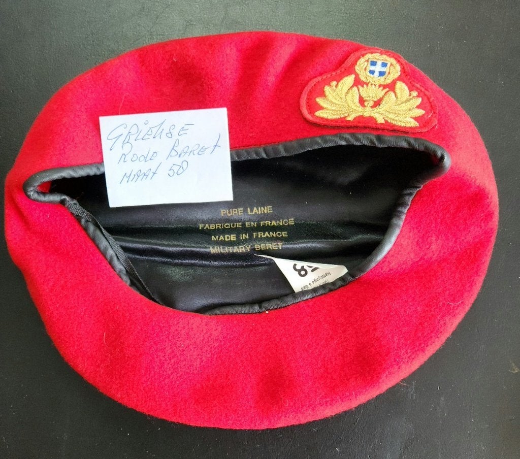 Baret 13 Griekenland maat 58, Ophalen of Verzenden, Landmacht, Overige gebieden, Helm of Baret