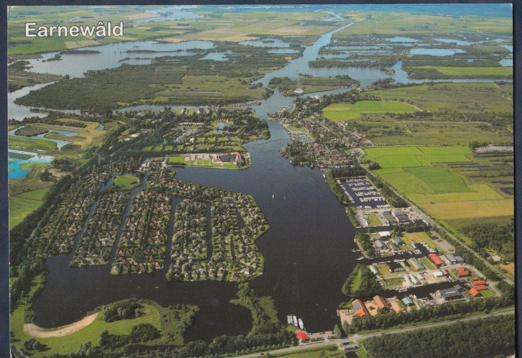 Earnewald Eernewoude Luchtfoto Gelopen 2009, Verzenden, 1980 tot heden, Gelopen, Friesland
