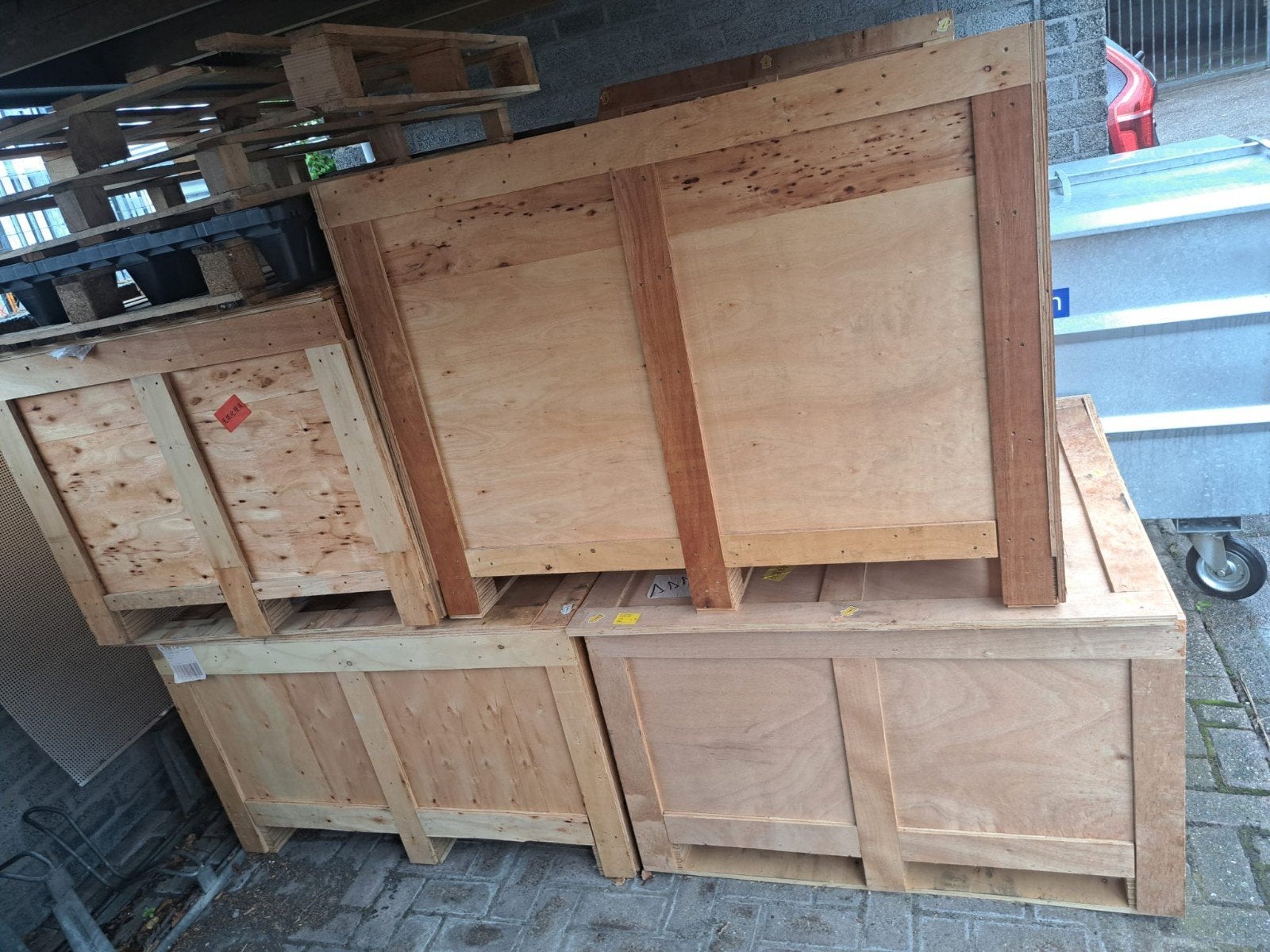 Houten kratten en pallets voor opslag of transport, Ophalen, Gebruikt, 100 cm of meer, 60 cm of meer