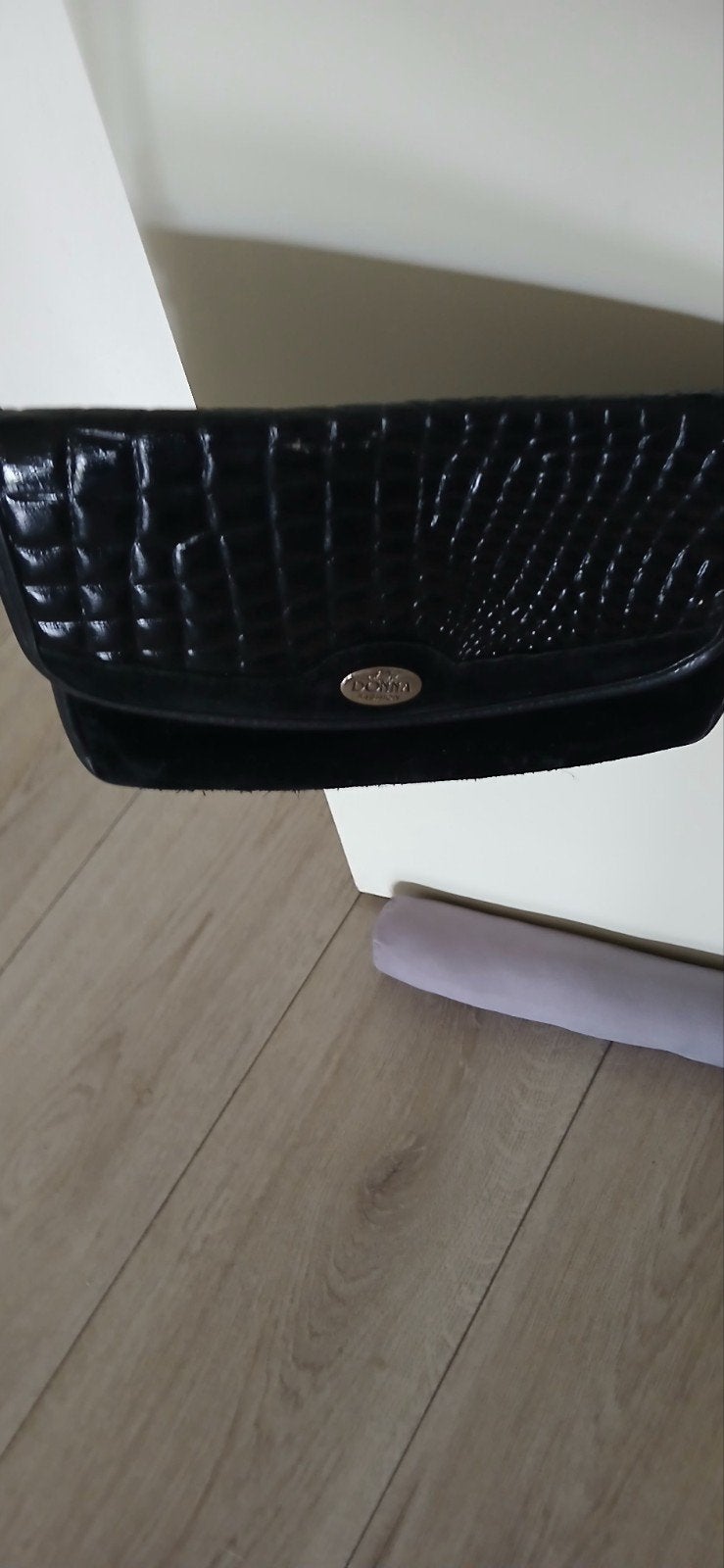 2 echt leder tasjes  zwart, Verzenden, Zo goed als nieuw, Zwart