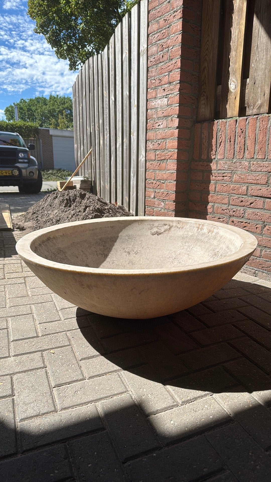 Waterdichte vijver bak kunststof, Ophalen, Zo goed als nieuw, Kunststof, Waterornament