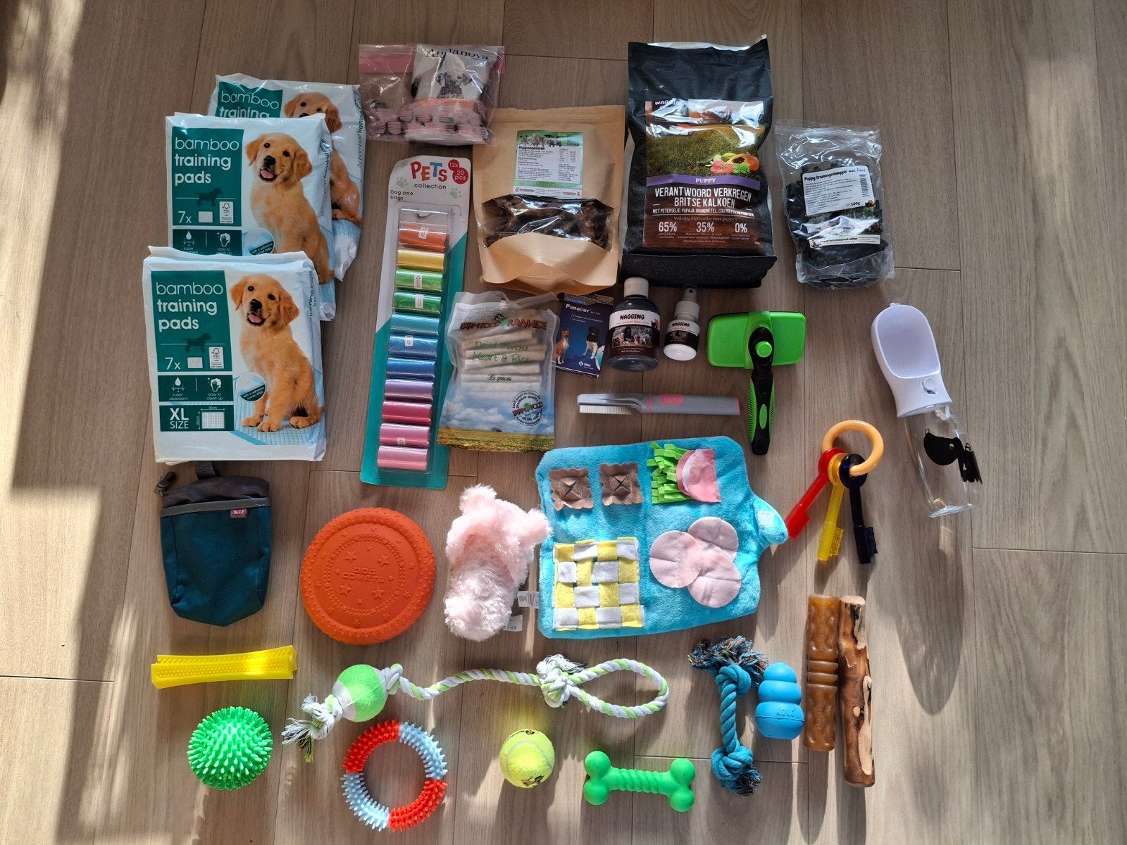 compleet speelgoed en verzorging pakket voor puppy /hond, Overige merken, Ophalen of Verzenden, Nieuw, Hondenspeelgoed