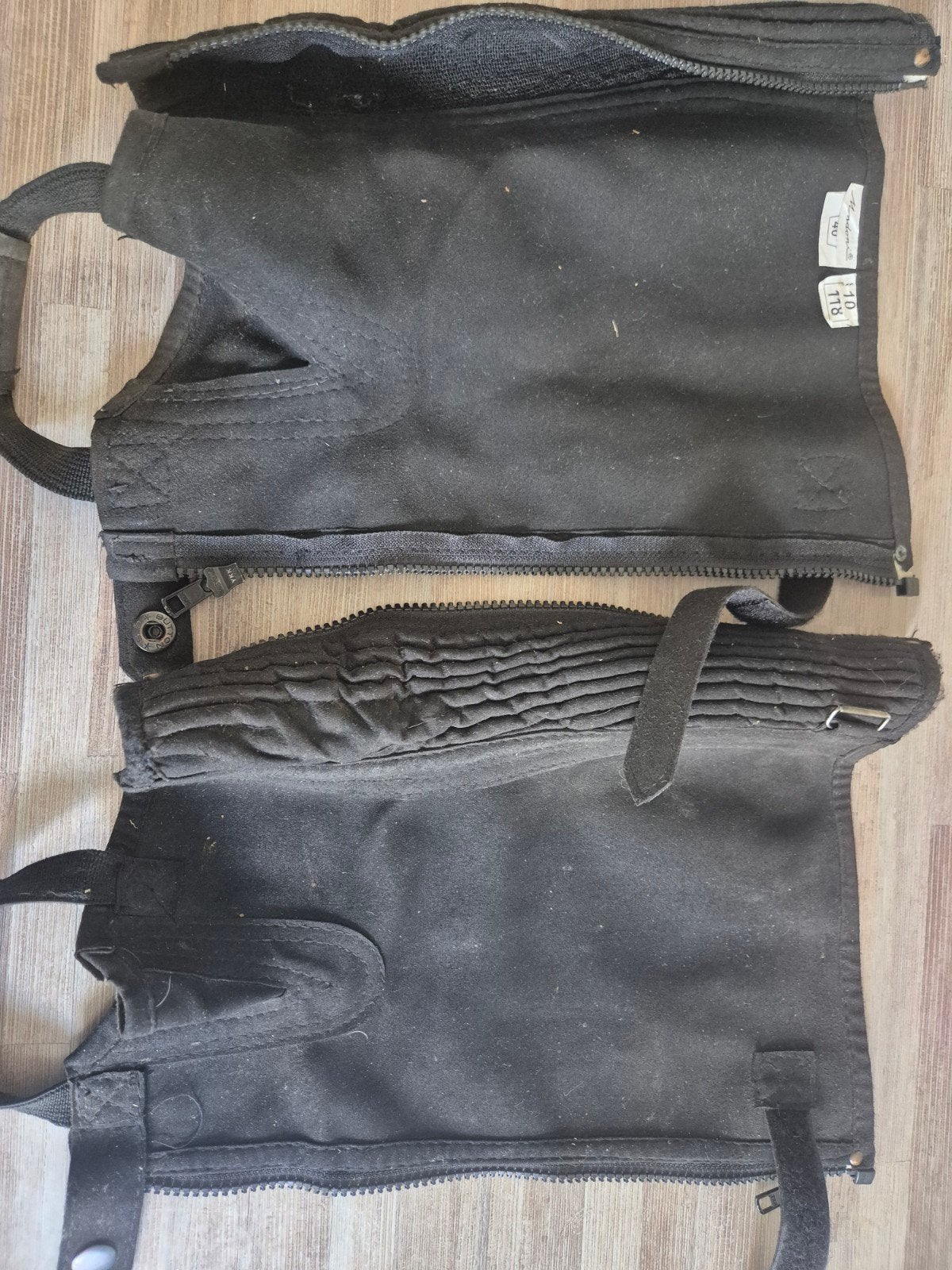 Paardrij chaps maat 10 Mondoni, Dieren en Toebehoren, Gebruikt, Kinderen, Ophalen of Verzenden, Schoeisel