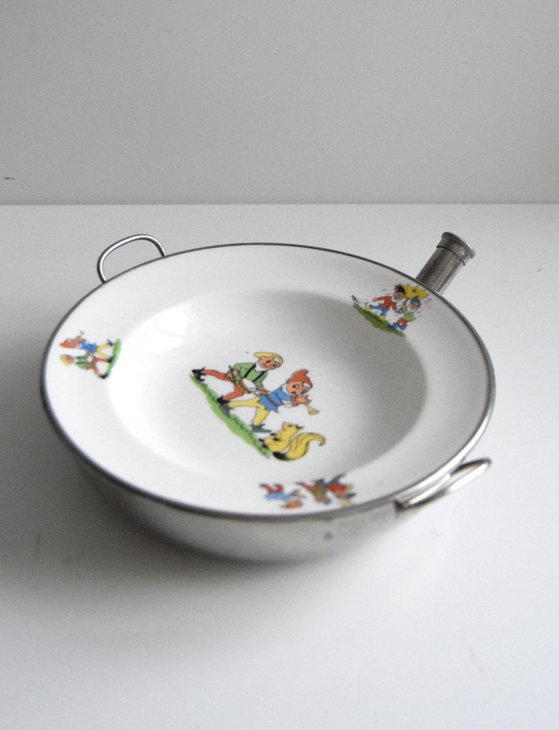 Vintage warmwater bordje met illustratie van kabouters, Antiek en Kunst, Ophalen of Verzenden