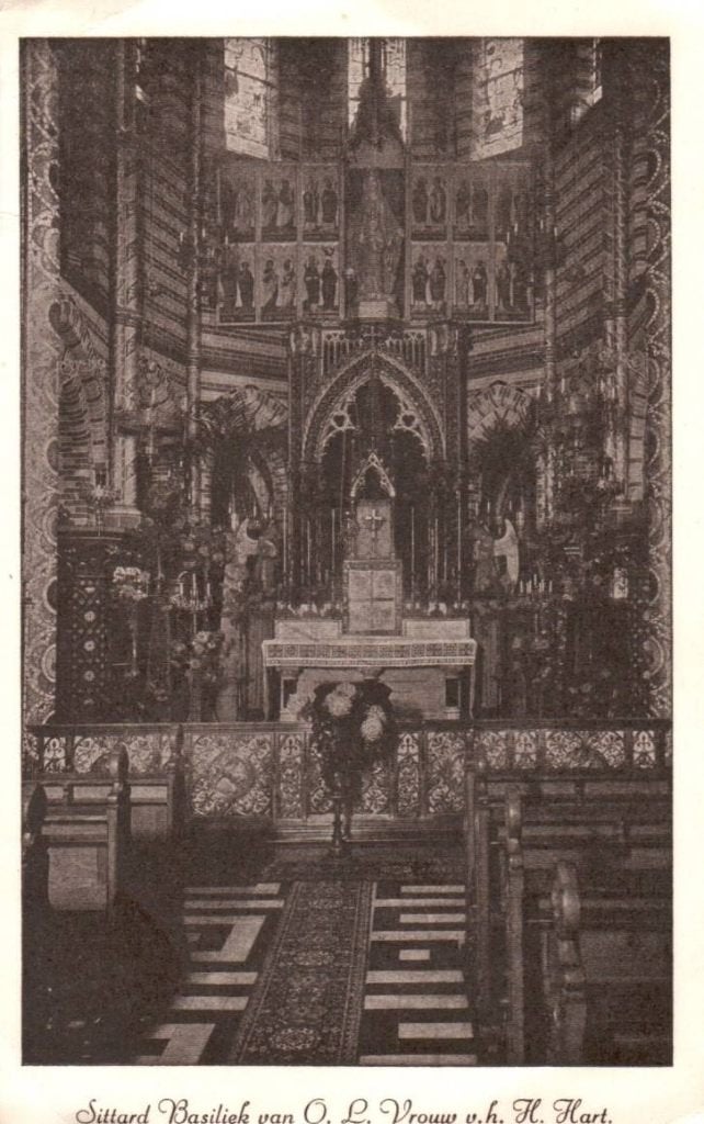 Sittard Basiliek van O.L. Vrouw v.h. H. Hart Interieur 1954, Ophalen, 1940 tot 1960, Gelopen, Limburg