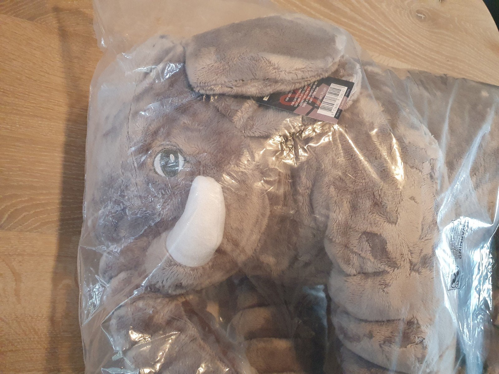 Nieuwe Mikamax Knuffelolifant XL, Kinderen en Baby's, Speelgoed | Knuffels en Pluche, Ophalen, Grijs, Nieuw, Met label