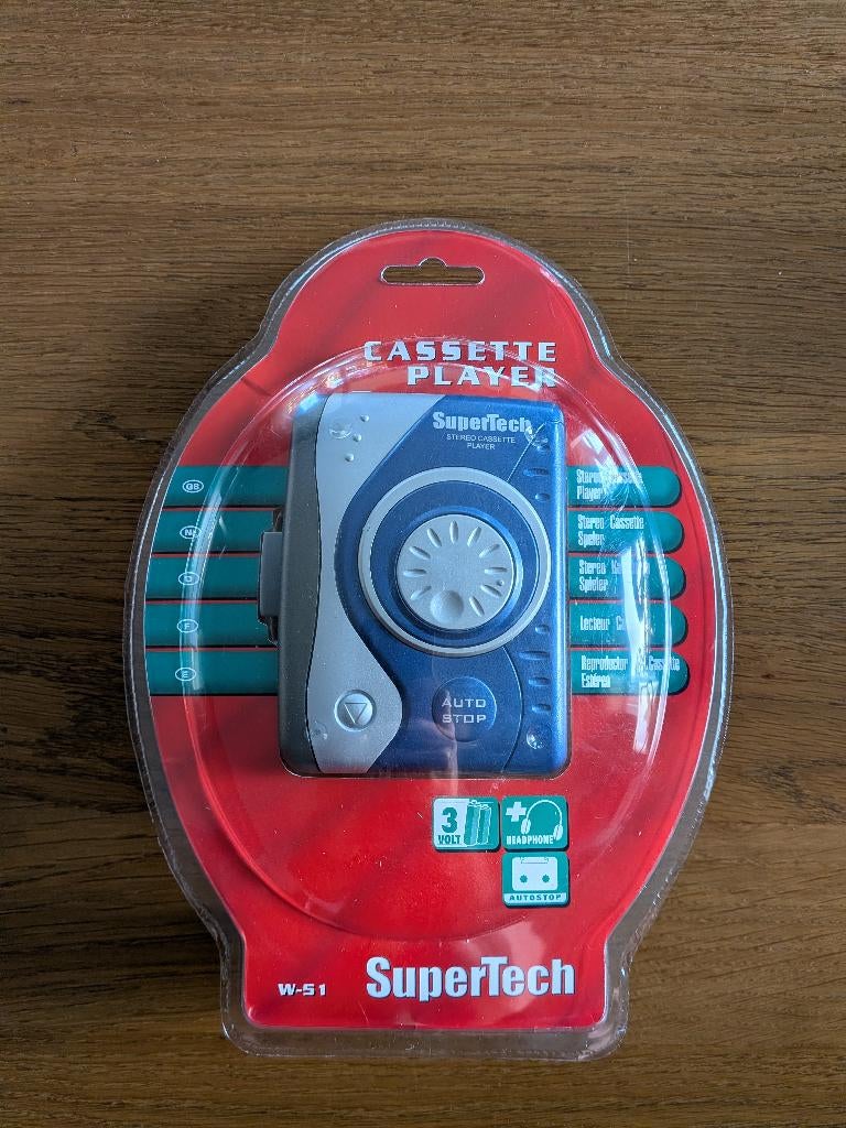 NIEUW SuperTech W-51 cassettespeler, Audio, Tv en Foto, Ophalen of Verzenden, Walkman