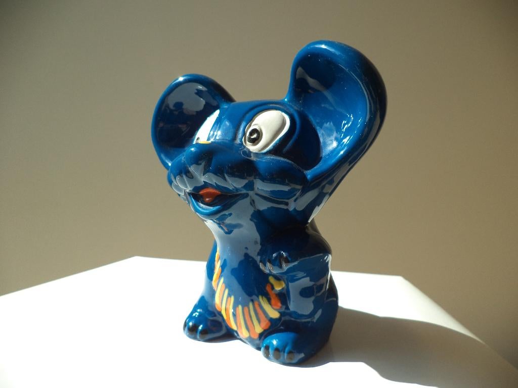 vintage ceramica ITALY keramiek ca 1970 muis design spaarpot, Antiek en Kunst, Ophalen of Verzenden