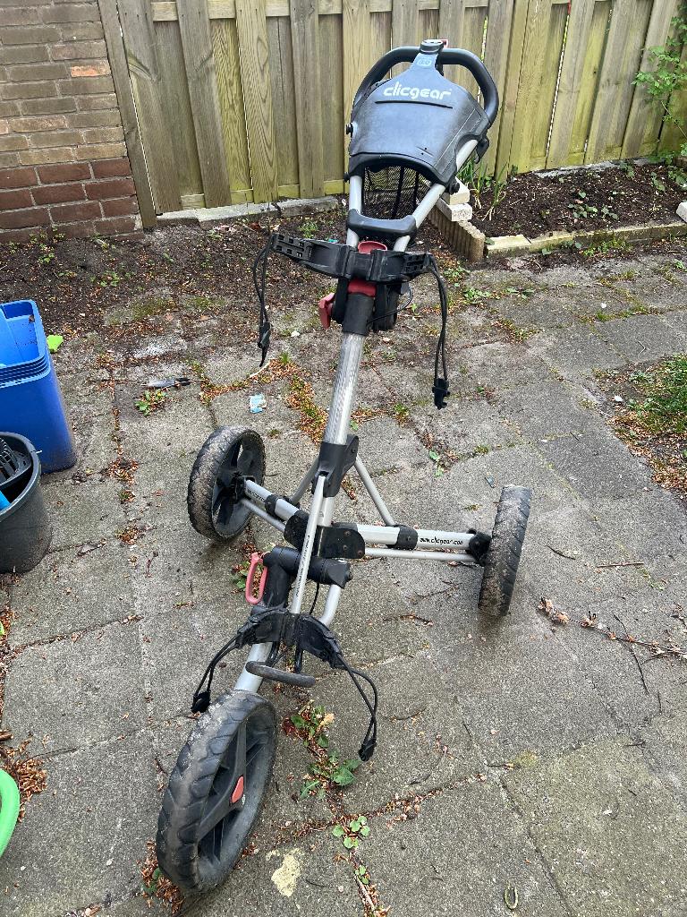 Clicgear 3.0 golftrolley, Ophalen of Verzenden, Gebruikt, Golfkar