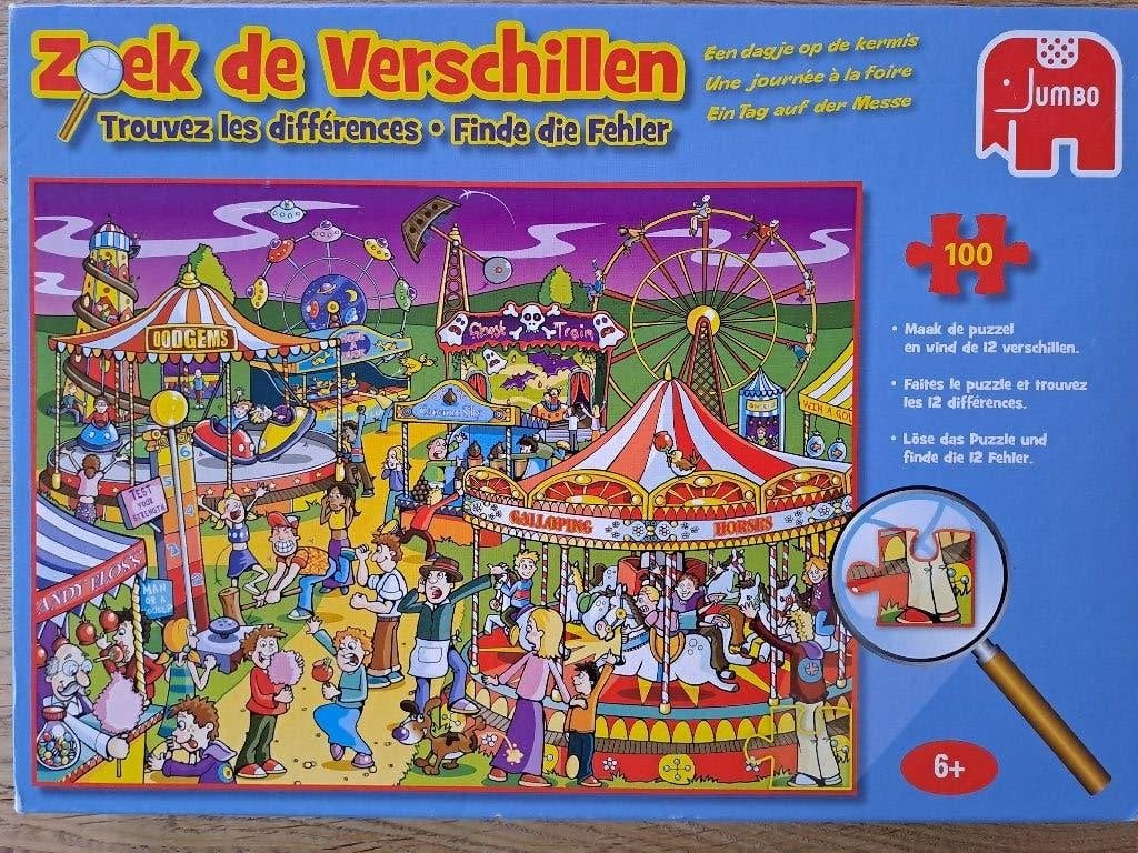 KINDERPUZZEL. ZOEK DE VERSCHILLEN. 100 STUKJES., Kinderen en Baby's, Speelgoed | Kinderpuzzels, Ophalen of Verzenden, Meer dan 50 stukjes