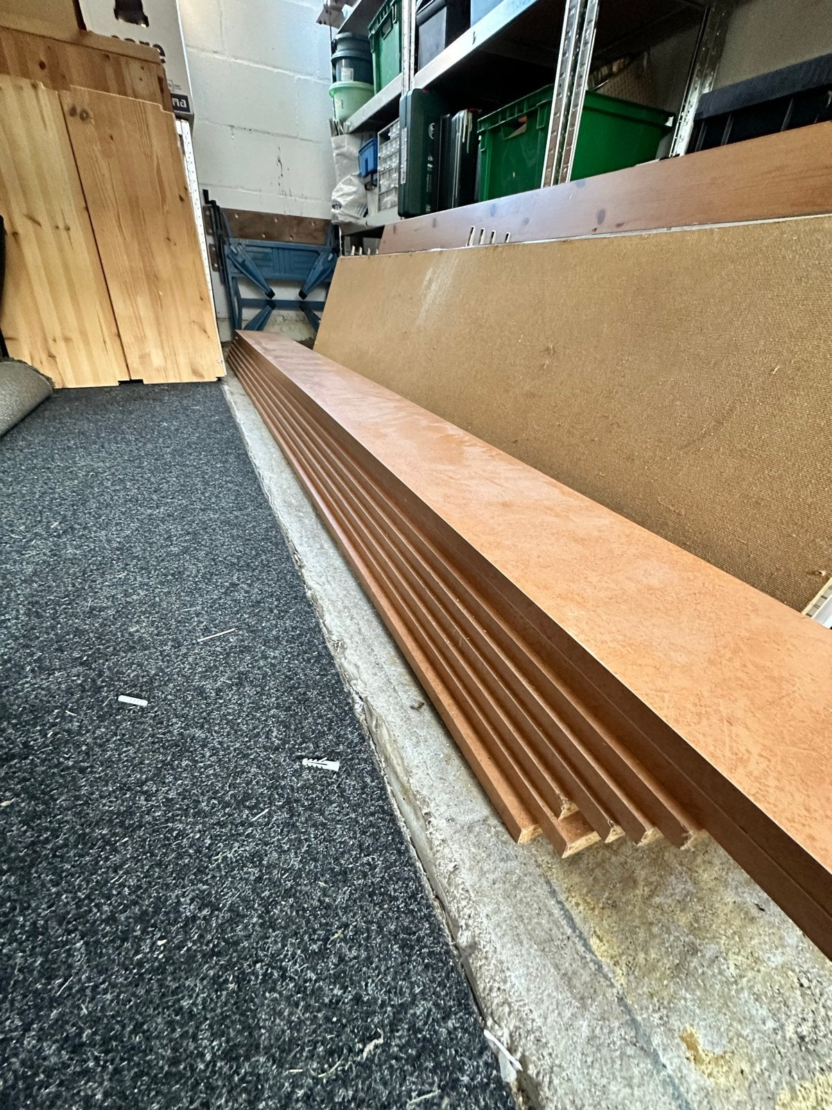Spaanplaat planken - Gebruikt, Gebruikt, 25 tot 50 mm, Ophalen of Verzenden, Plank