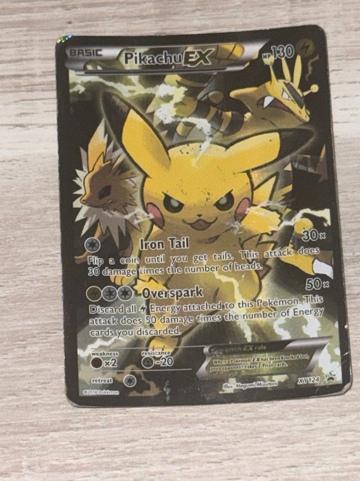 Pikachu EX (XYPR 124), Verzenden, Zo goed als nieuw, Losse kaart