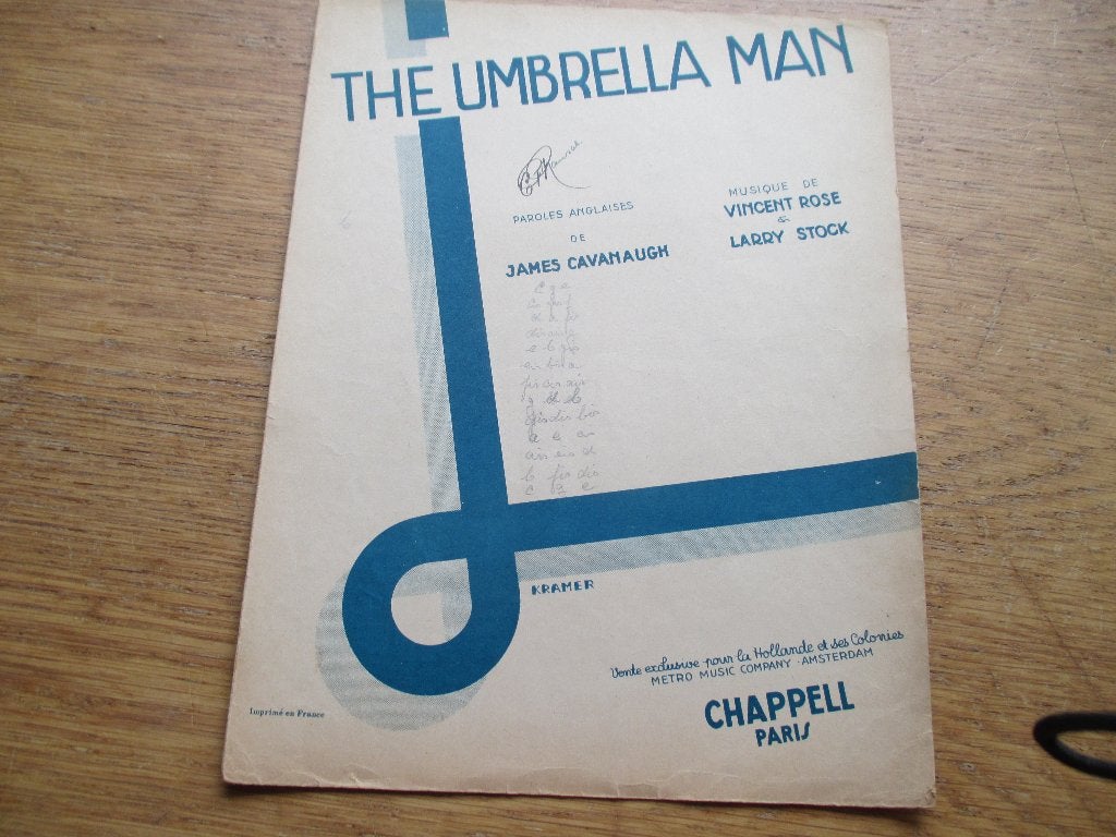 THE UMBRELLA MAN, Gebruikt, Piano, Ophalen of Verzenden, Artiest of Componist