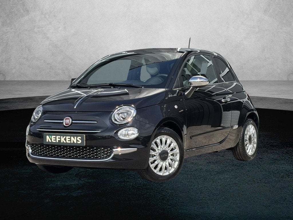 Fiat 500 1.0 Hybrid 70pk Dolcevita | 1ste eigenaar | 2tone L, Auto's, Fiat, Voorwielaandrijving, 4 stoelen, Zwart, Origineel Nederlands