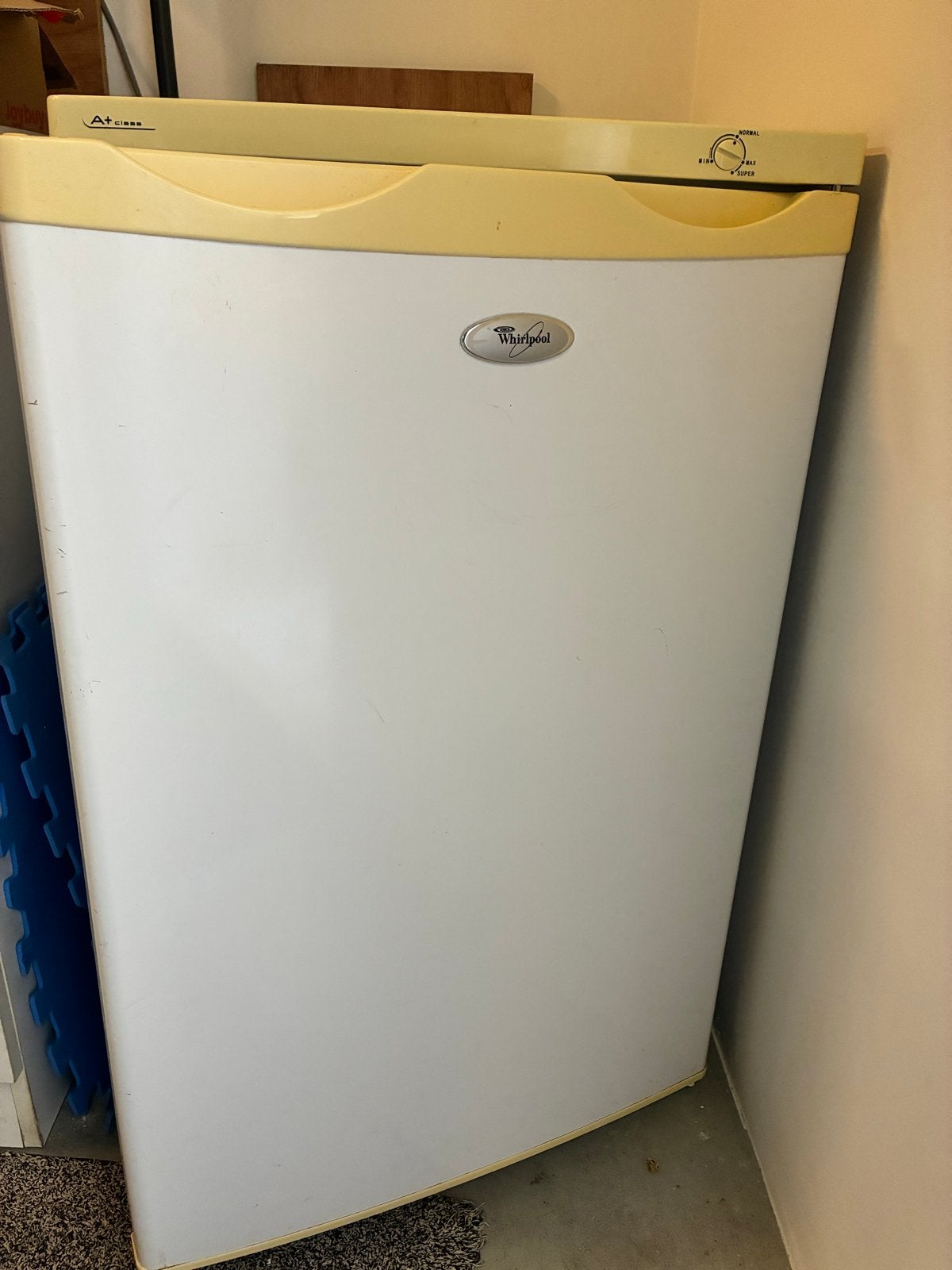 Whirlpool vrieskast vriezer A+ energieklasse, Gebruikt, 120 tot 140 cm, Minder dan 60 cm, Energieklasse A of zuiniger