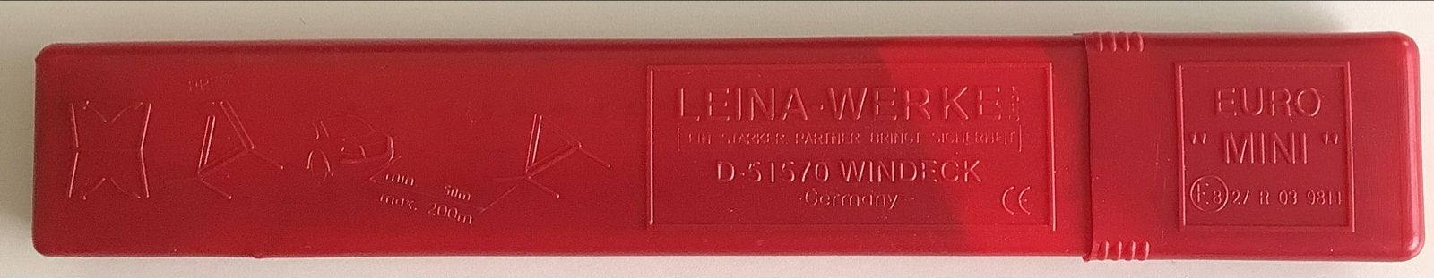 LEINA-WERKE EURO MINI Gevarendriehoek in rode doos, Ophalen of Verzenden, Nieuw