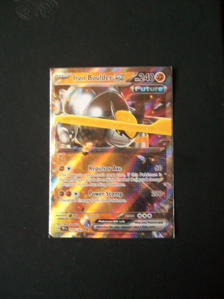 9132: Nieuwe Pokemonkaart IRON BOULDER EX HP 240 (099/162), Verzenden, Nieuw, Losse kaart, Foil