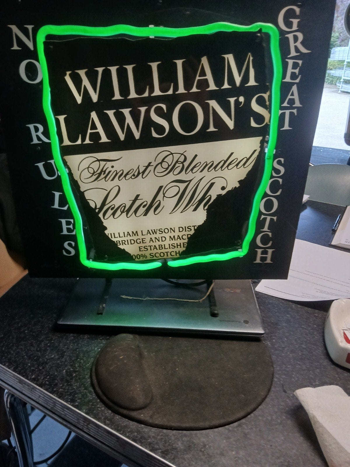 willam lassen  s neon whisky, Ophalen of Verzenden, Zo goed als nieuw, Lichtbak of (neon) lamp