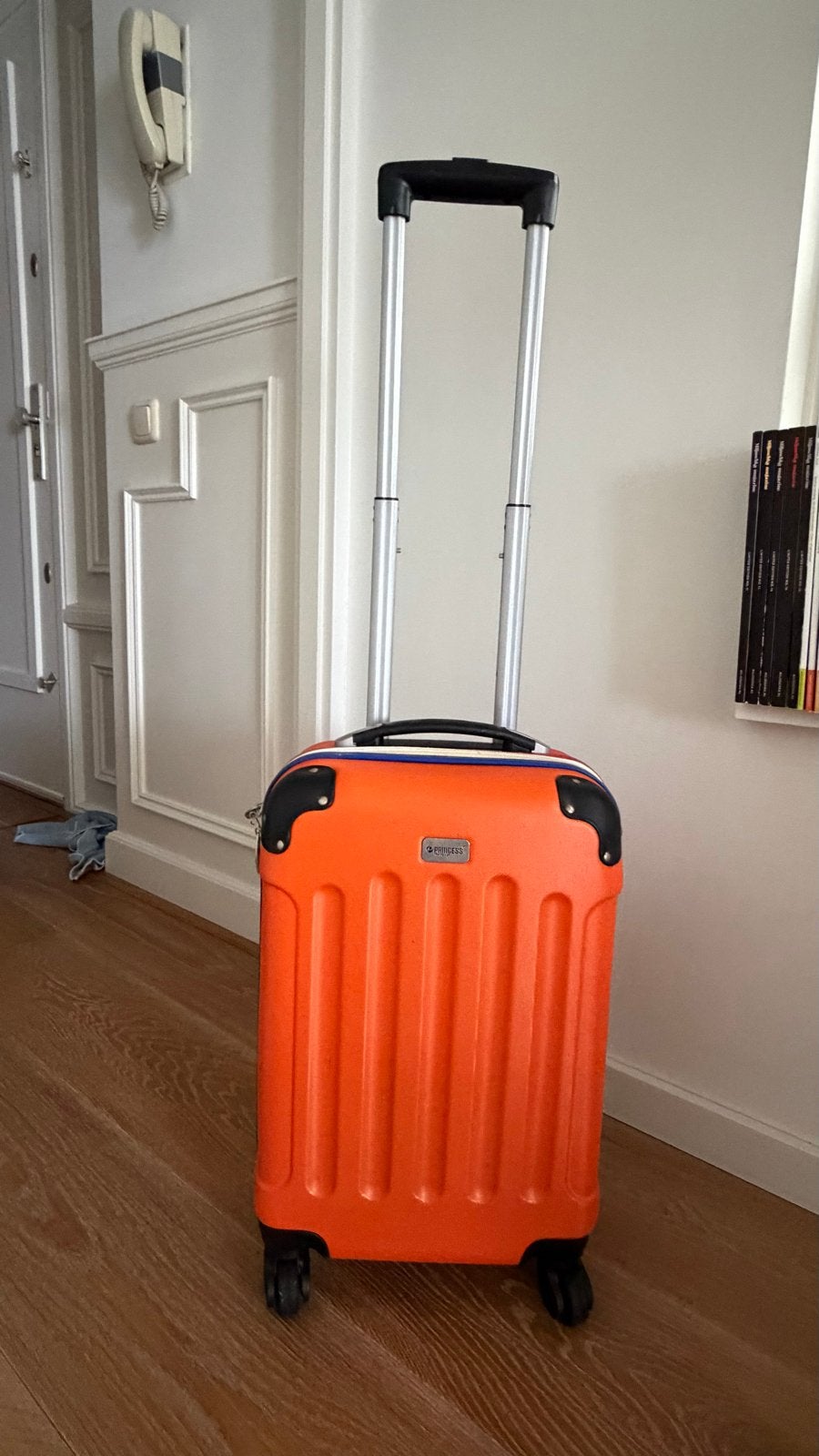 Oranje Princess Traveller koffer met wieltjes, 40 tot 60 cm, Gebruikt, 20 tot 30 cm, Oranje