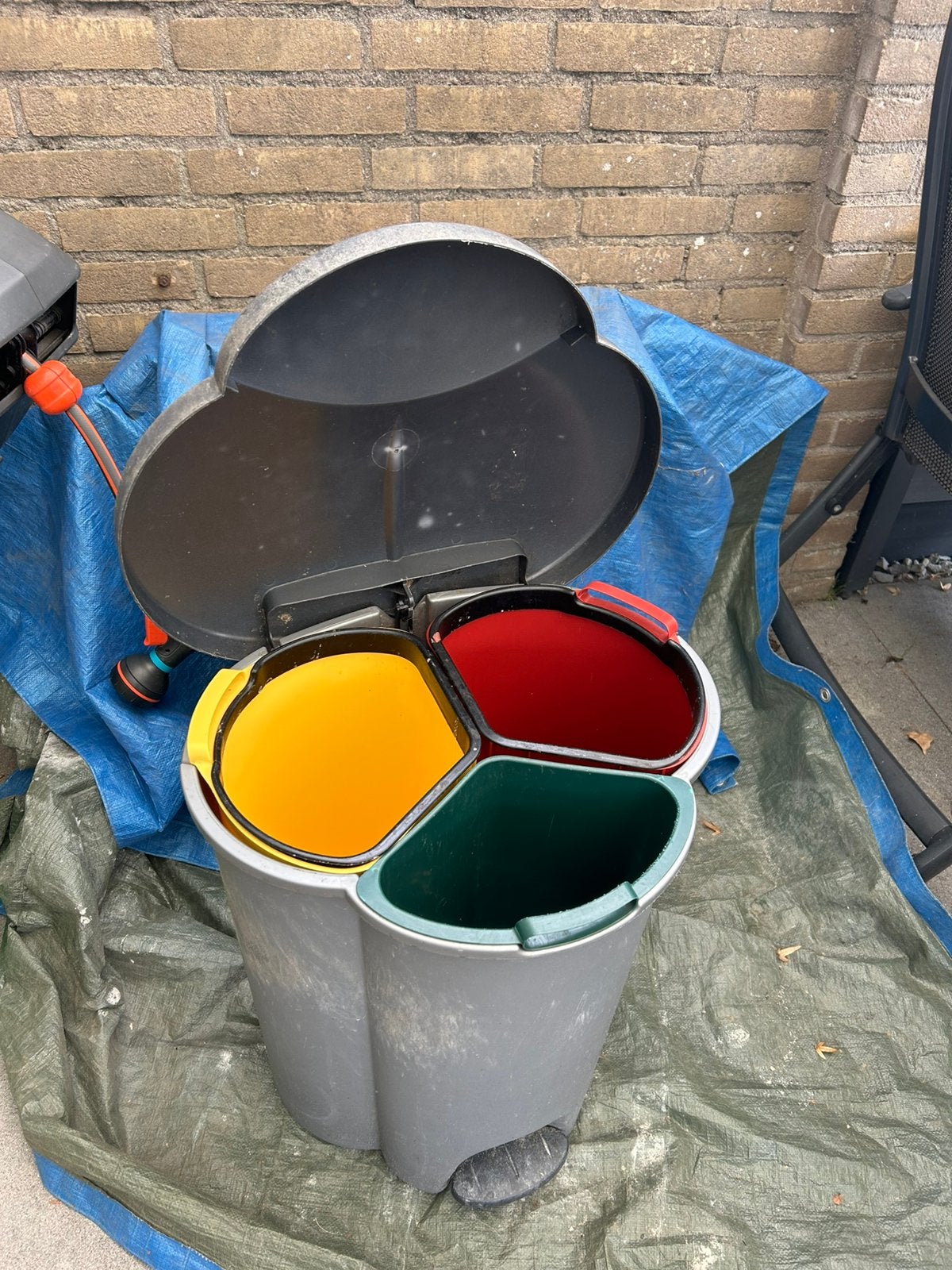 Sorteer prullenbak voor buiten, 40 liter of meer, Ophalen, Zo goed als nieuw