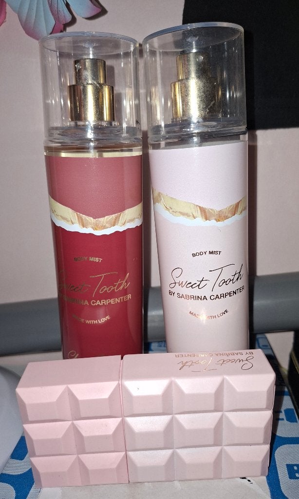 Sabrina Carpenter Sweet Tooth Body Mist Set, Ophalen of Verzenden, Zo goed als nieuw