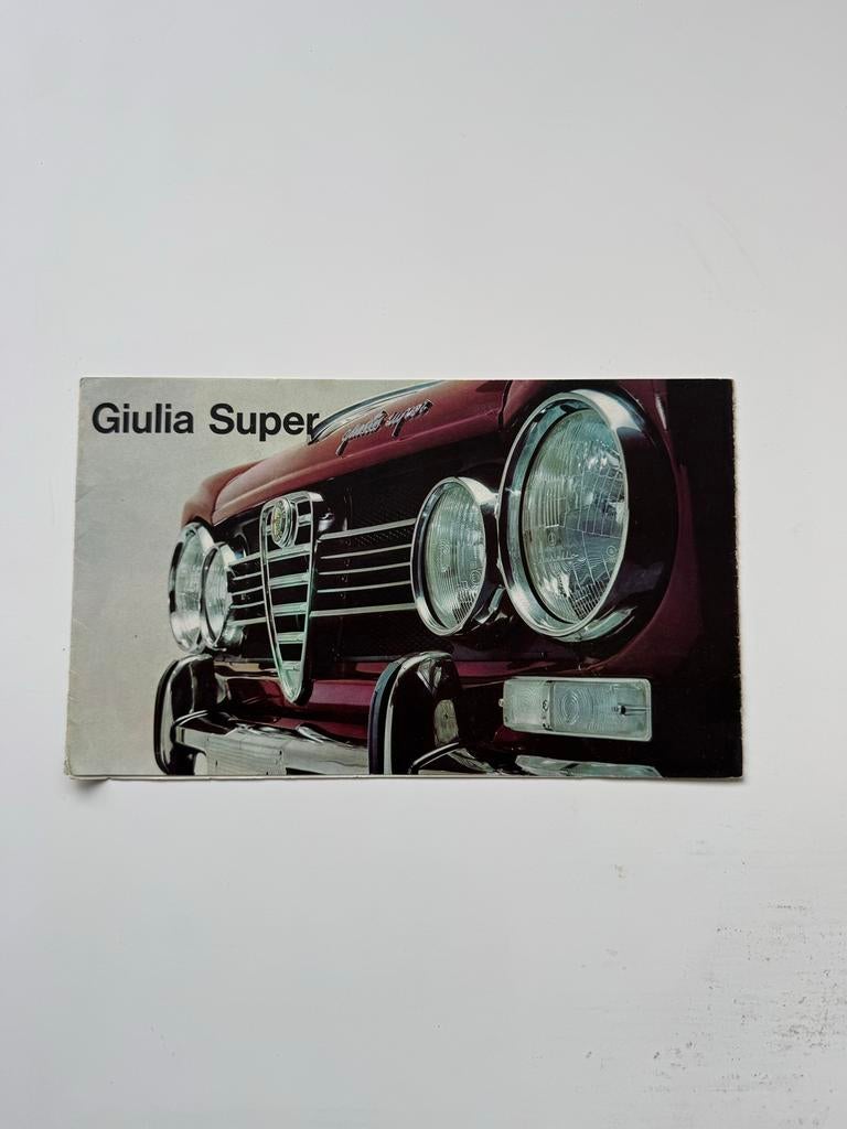Flyer Alfa Romeo Giulia Super 1967, Ophalen of Verzenden, Gelezen, Alfa Romeo