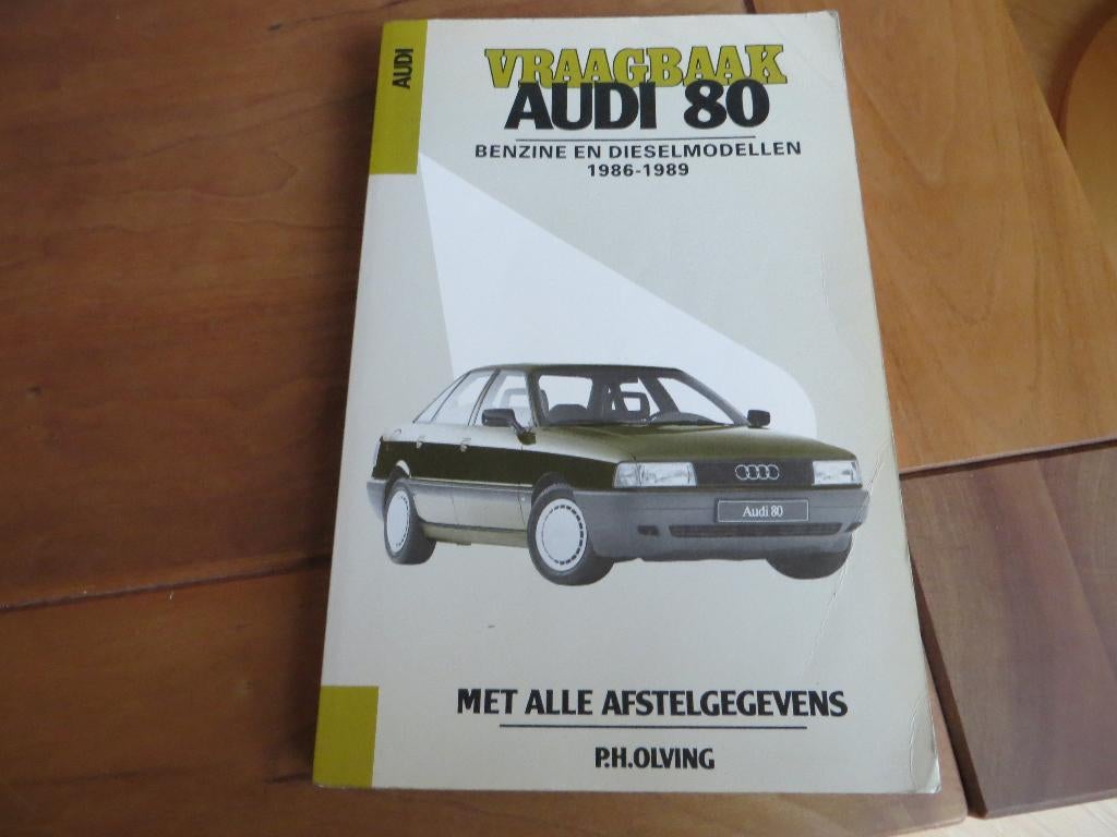 Vraagbaak Audi 80 benzine, Audi 80 diesel 1986-1989, mooi, Ophalen of Verzenden