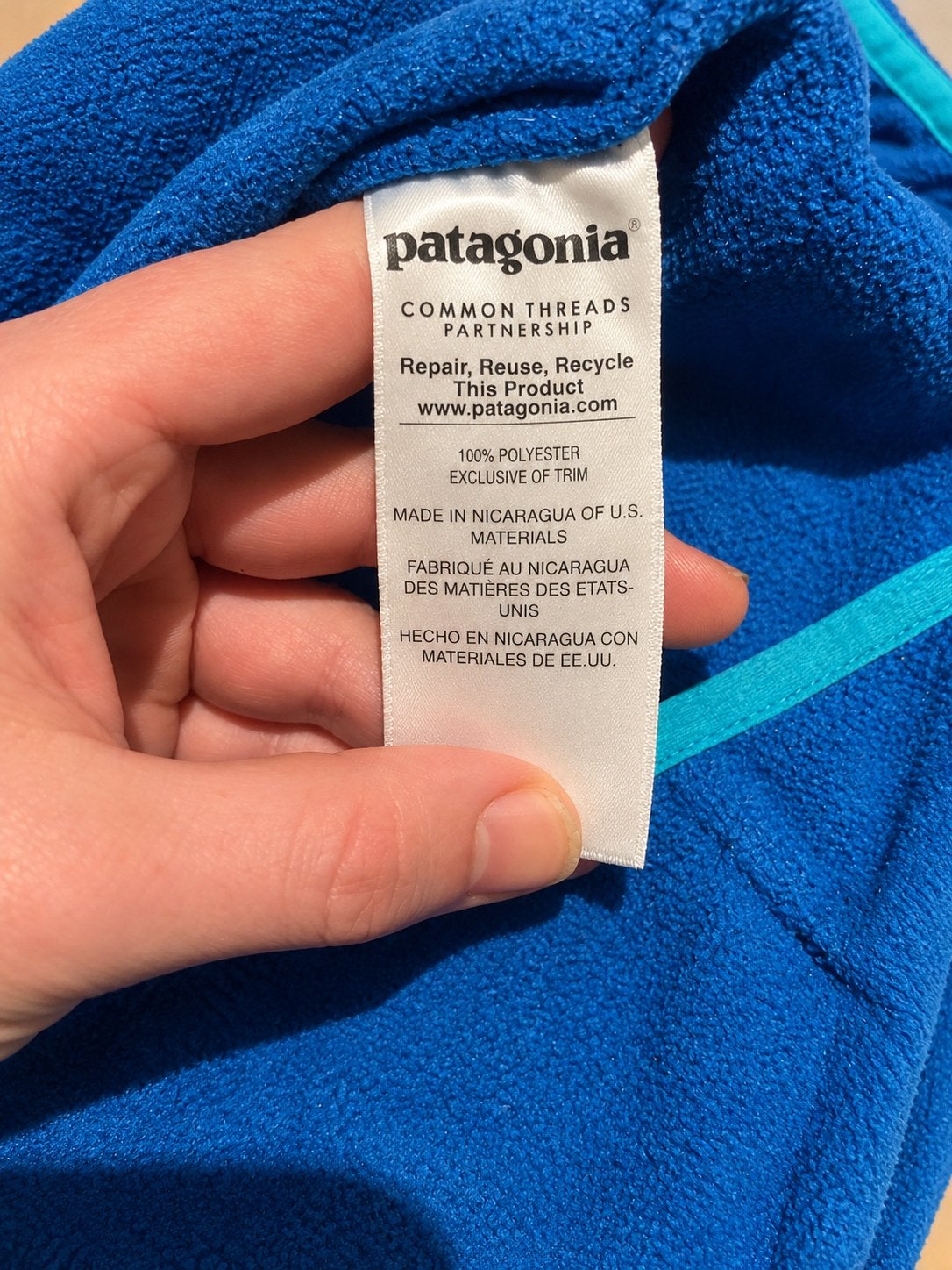Patagonia Synchilla Snap-T Fleece M - Blauw/Turquoise, Patagonia Europe Coöperatief U.A., Verzenden, Directsales.europe@patagonia.com