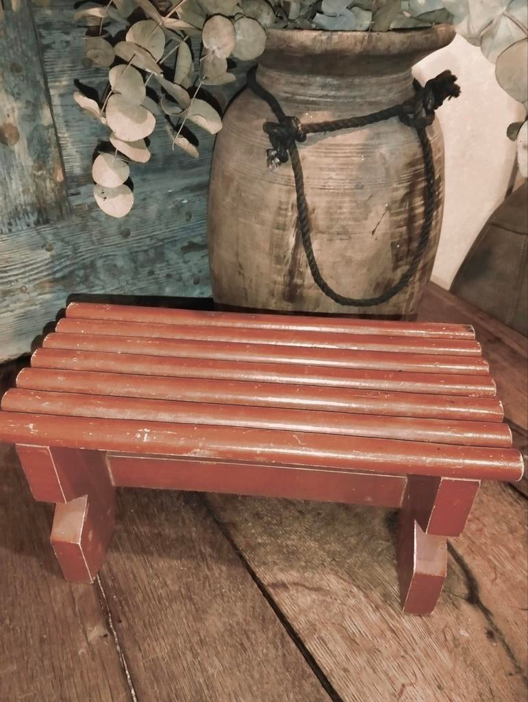 Leuke vensterbank kruk krukje brocante, Ophalen of Verzenden