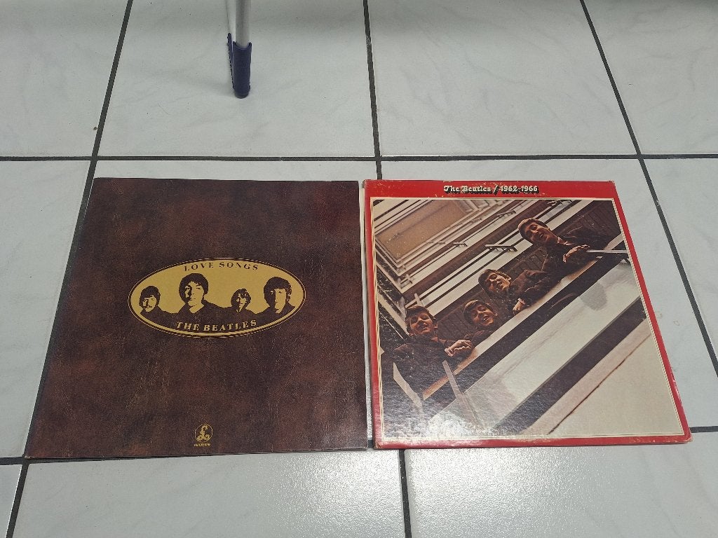 Vintage 2x dubbel vinyl lps albums The Beatles jaren 70, Ophalen of Verzenden, Gebruikt