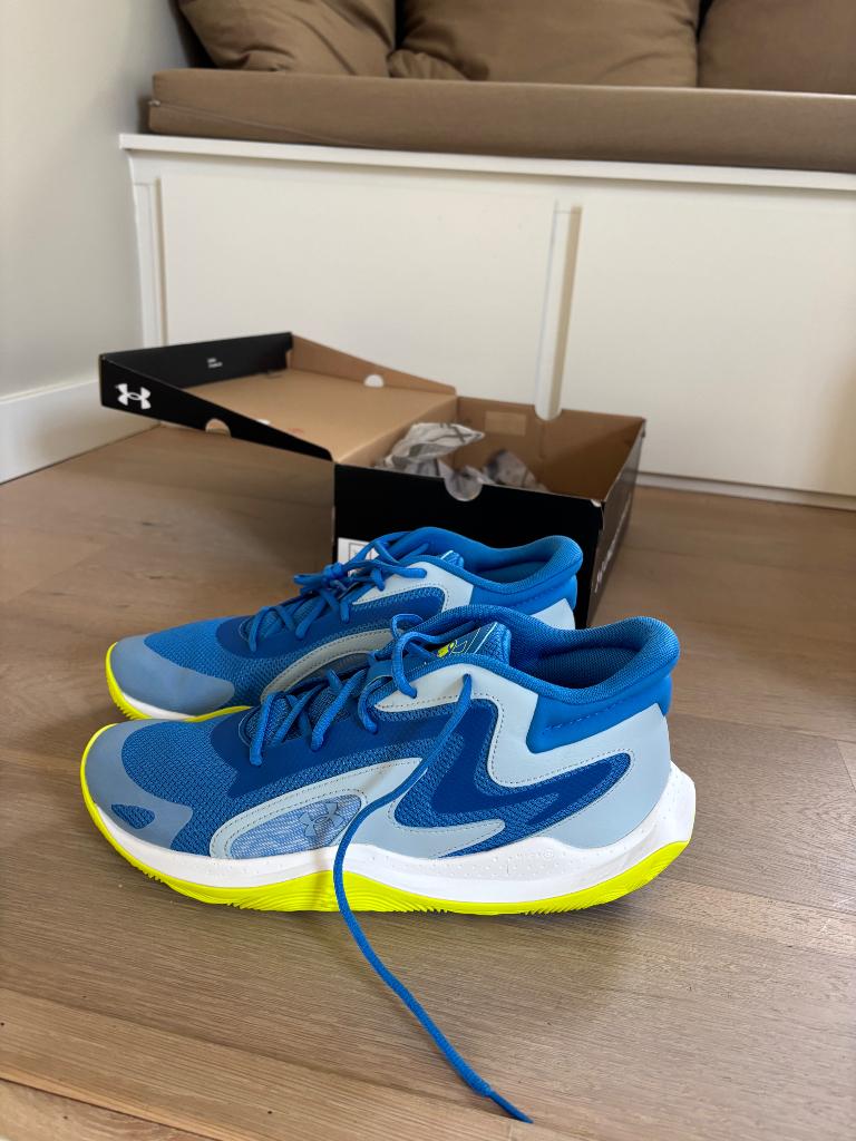 Sportschoenen zaal Under Armour maat 46, Kleding | Heren, Schoenen, Blauw, Sportschoenen, Under Armour, Nieuw